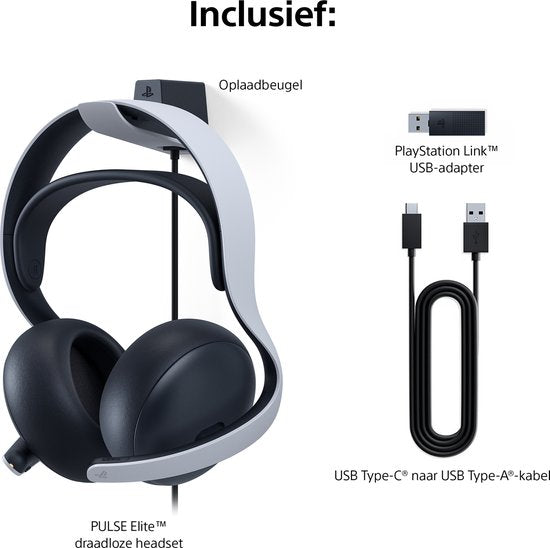 Sony PlayStation Pulse Elite - Draadloze Gaming Headset - PlayStation, Windows, Mobile - Wit