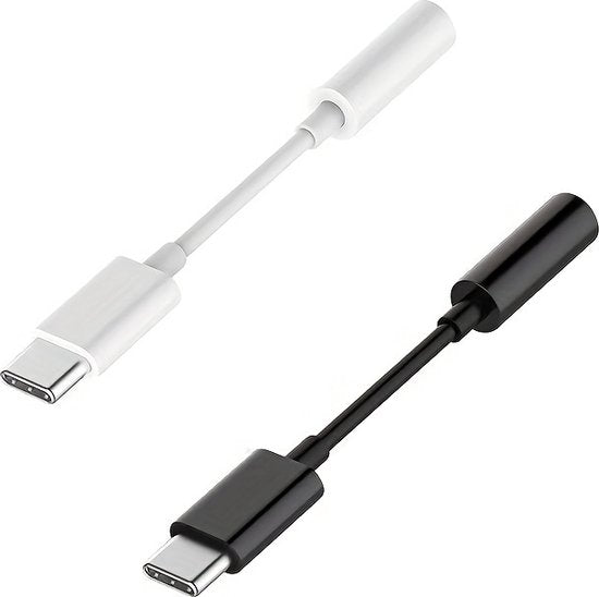 Staza High Quality Digital USB-C naar 3.5mm AUX Audio Adapter met DAC - Zwart