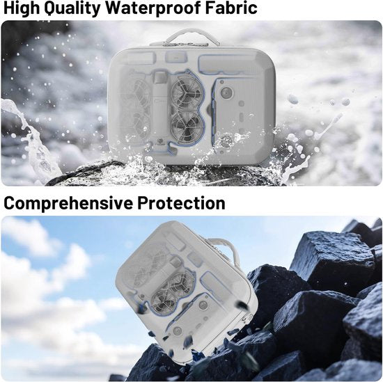 Kraftverdia Tas voor DJI Neo 2 Case, draagtas voor DJI Neo 2 Fly More Combo accessoires, compacte reistas voor RC-N3 Controlle/Neo2 accukoffer, voor drone bescherming/opslag