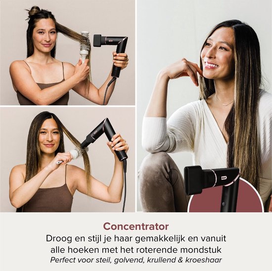 Shark FlexStyle 3-in-1 Multistyler en Föhn met Ovale Borstel, Auto-Krullers en Concentrator - 2025 model - Zwart - HD426EU