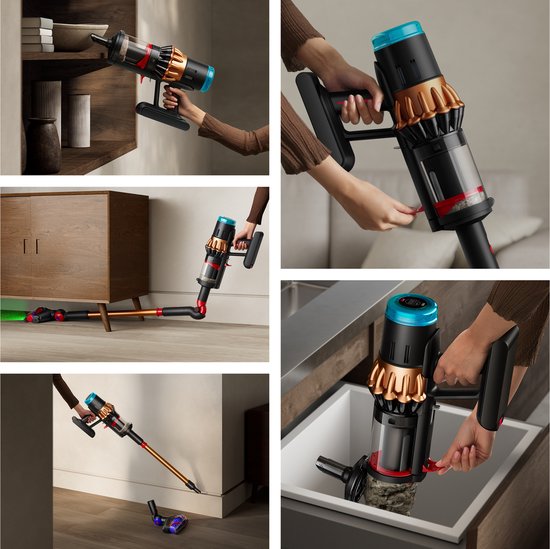 Dyson V16 Piston Animal - Steelstofzuiger - Zwart/Koper - 315 Air Watts - HEPA-filtratie