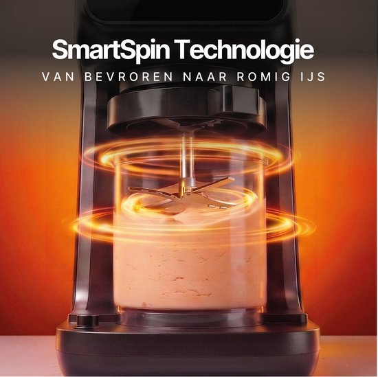 Seeger MultiCream - 10-in-1 IJsmachine- Inclusief 3 EasyCups met Deksels - Voor Roomijs, Milkshake, Smoothie Bowl, Slush en meer - BPA-vrij - Zwart