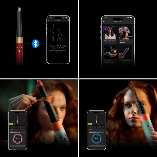Dyson Airwrap i.d. Straight+Wavy - Multistyler - Föhnborstel - Krulborstel - Red Velvet/Goud