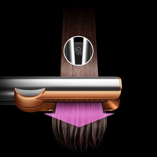 Dyson Airstrait wet-to-dry - Stijltang - Red Velvet/Goud