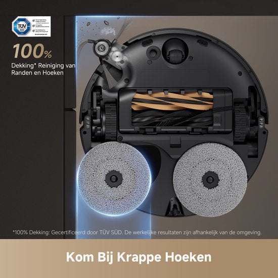Dreame X50 Ultra Complete - Robotstofzuiger met dweilfunctie - Geschikt voor huisdierharen - Complete Accessoires kit - Eenvoudig schoonmaken van laag meubilair - Zwart