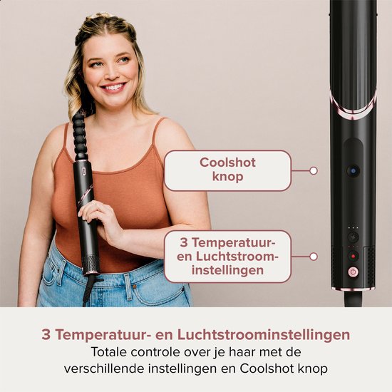 Shark FlexStyle 3-in-1 Multistyler en Föhn met Ovale Borstel, Auto-Krullers en Concentrator - 2025 model - Zwart - HD426EU