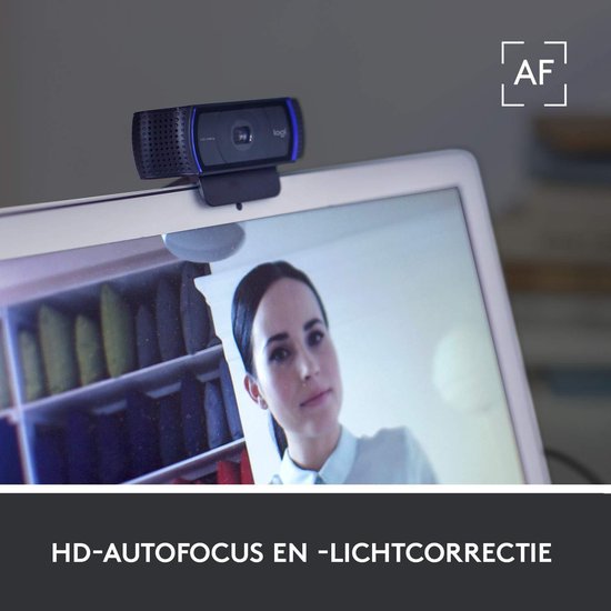 Logitech C920 - HD Pro Webcam - Full HD 1080p - Bedraad - Twee microfoons