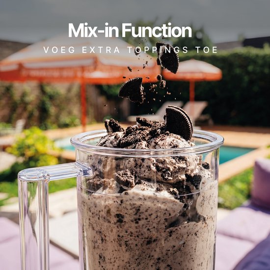 Seeger MultiCream - 10-in-1 IJsmachine- Inclusief 3 EasyCups met Deksels - Voor Roomijs, Milkshake, Smoothie Bowl, Slush en meer - BPA-vrij - Zwart
