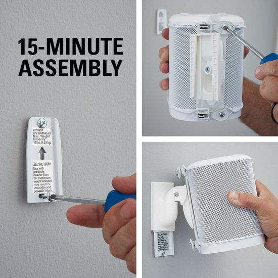 Sanus Muurbeugel set voor Sonos ONE, ONE SL & Play:1&3 - Wit