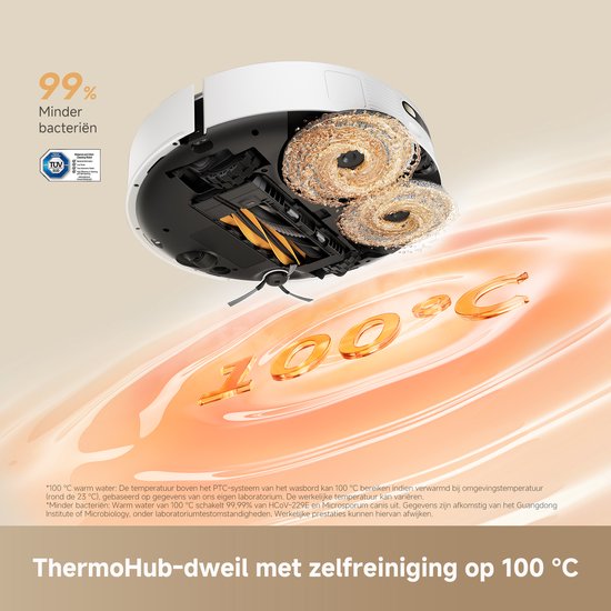 Dreame Robotstofzuiger L50s Pro Ultra - Robotstofzuiger met dweilfunctie - Automatisch Leegstation - 30.000 Pa zuigkracht - Geschikt voor huisdierharen - DryBoard - Wit