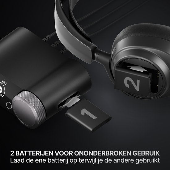 SteelSeries - Arctis Nova Pro Omni - Hi-Res Wireless Certified Gaming Headset - PC, PlayStation, Xbox & Switch - Zwart