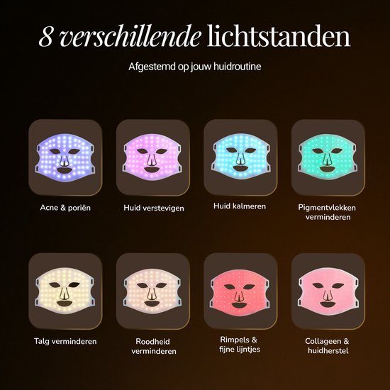 Frasco Glow Pro® LED Masker - Red Light Therapy - Collageen Masker - Huidverjongingsapparaat - 8 Standen