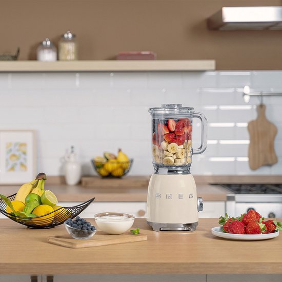 SMEG BLF03CREU - Blender - Crème - 800W - 1,5L - Jaren '50 Stijl