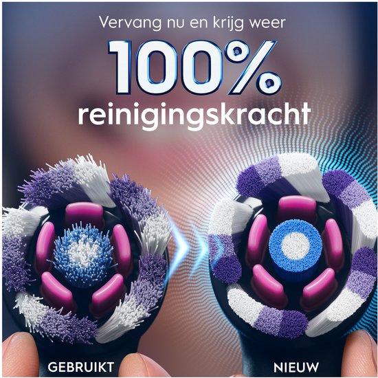 Oral-B iO Series Radiant White Zwart - 8 Stuks