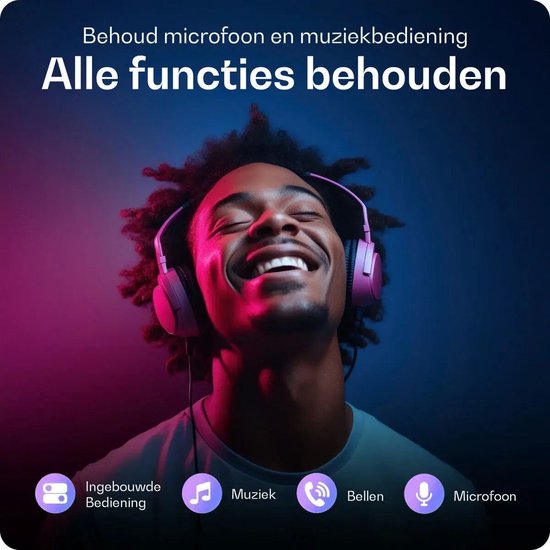Buddi Ease | 3.5mm Headset Jack naar USB-C Adapter | USB - C naar Aux | Aux Audio Kabel | DAC Chip | Verloopstuk Koptelefoon en Oortjes | Koppelstuk | Tussenstuk | Converter | 16Bit/48kHz | Zwart