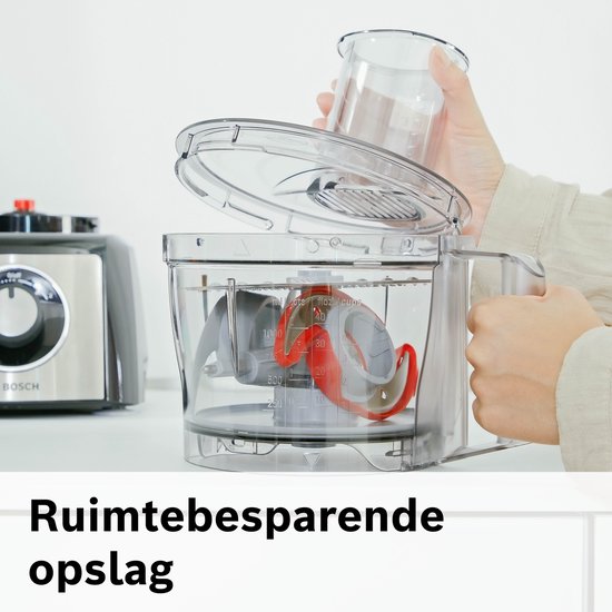 Bosch MCM3501M MultiTalent 3 - Keukenmachine - 800W - Foodprocessor - Zwart/RVS