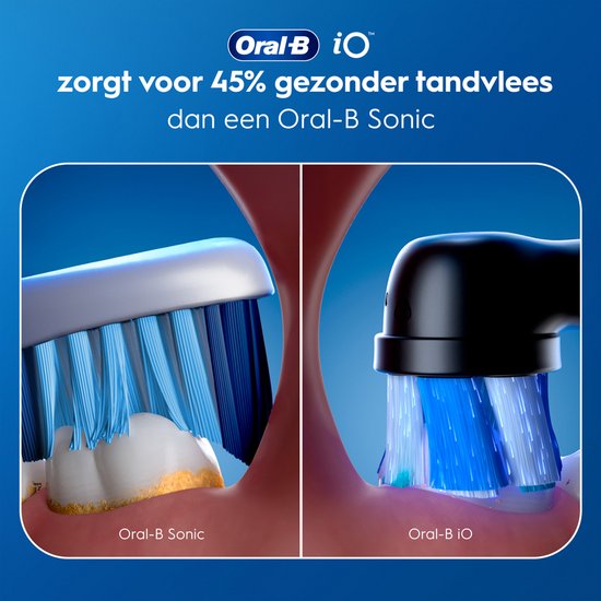 Oral-B iO 3 Elektrische Tandenborstel - Duo Zwart en Roze - inclusief Reisetui
