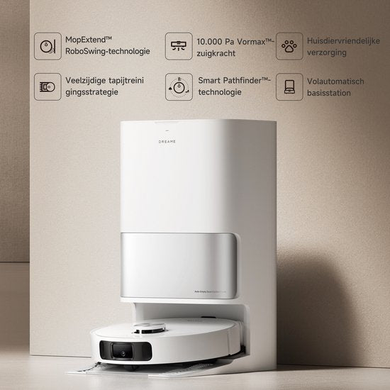 Dreame L10s Ultra Gen 2 - Robotstofzuiger met Dweilfunctie - Groter bereik - Krachtige Tapijtreiniging - Geschikt voor huisdierharen