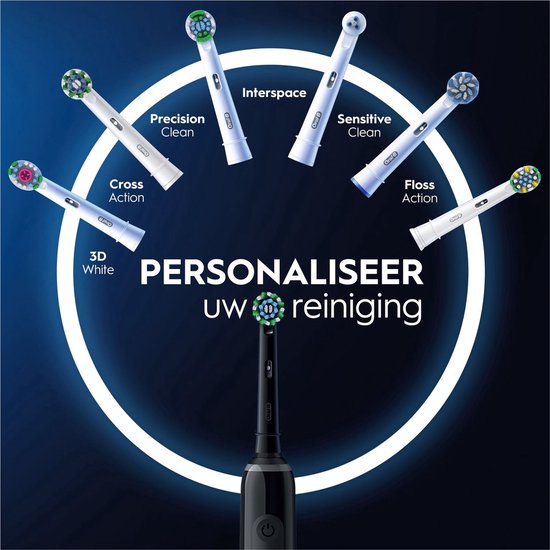 ORAL-B Pro3 3000 Cross Action - Elektrische Tandenborstel - 2 opzetborstels