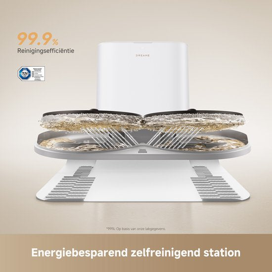 Dreame Robotstofzuiger L50s Pro Ultra - Robotstofzuiger met dweilfunctie - Automatisch Leegstation - 30.000 Pa zuigkracht - Geschikt voor huisdierharen - DryBoard - Wit
