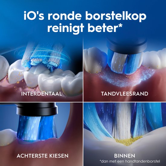 Oral-B iO 3 Elektrische Tandenborstel - Duo Zwart en Roze - inclusief Reisetui