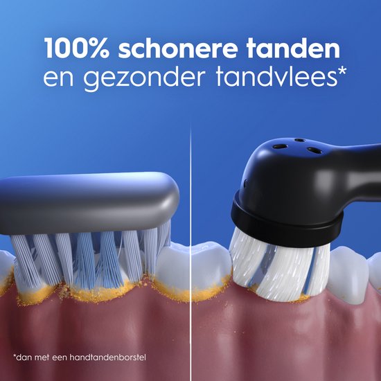 Oral-B iO 3 Elektrische Tandenborstel - Duo Zwart en Roze - inclusief Reisetui