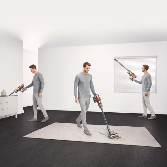 Dyson V15 Detect Absolute - Steelstofzuiger - Nikkel/Geel - 230 Air Watts - Geavanceerde detectie