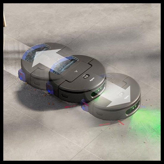 Dyson Spot+Scrub AI - Robotstofzuiger met Dweilfunctie - Dweilrobot - AI Vlekdetectie en Automatisch Leegstation - Zwart