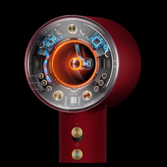 Dyson Supersonic Nural Straight+Wavy - Föhn - Red Velvet/Goud