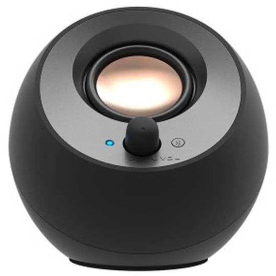 Creative Pebble V3 Luidspreker voor PC en laptops (Zwart) - Bluetooth 5.0, AUX, USB-C met meegeleverde USB-C naar USB-A converter