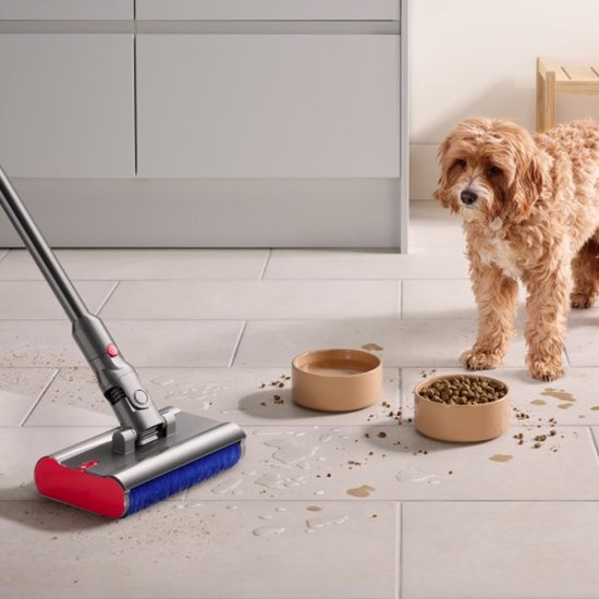 Dyson V12s Detect Slim Submarine - Steelstofzuiger met dweilfunctie - Nikkel/Geel - 140 Air Watts - HEPA-filtratie