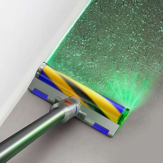 Dyson V15 Detect Absolute - Steelstofzuiger - Nikkel/Geel - 230 Air Watts - Geavanceerde detectie