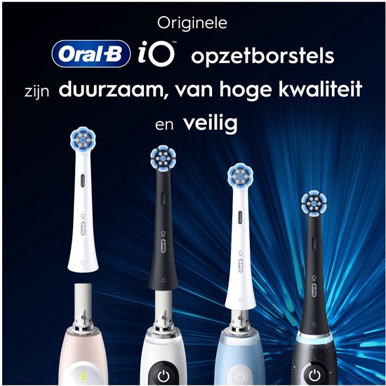 Oral-B iO Series Radiant White Zwart - 8 Stuks