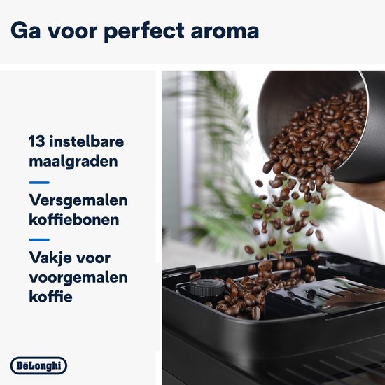 De’Longhi Magnifica Evo Next ECAM310.60.GB - Volautomatische Espressomachine - LatteCrema Hot Technology en 10 recepten - Zwart/Grijs
