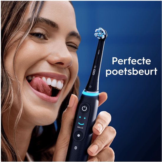 Oral-B iO Series Radiant White Zwart - 8 Stuks