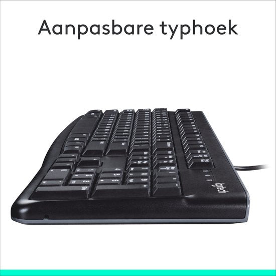 Logitech K120 - Bedraad Toetsenbord - QWERTY - ISO - Zwart