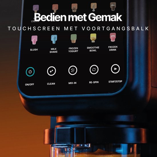 Seeger MultiCream - 10-in-1 IJsmachine- Inclusief 3 EasyCups met Deksels - Voor Roomijs, Milkshake, Smoothie Bowl, Slush en meer - BPA-vrij - Zwart