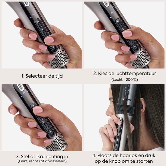 BaByliss Style Secret Air Automatische Krultang C6688E - Auto-Curl Technologie - Prachtige Krullen en Golven - Snel en Veilig Stylen - 3 draairichtingen - 4 timerinstellingen