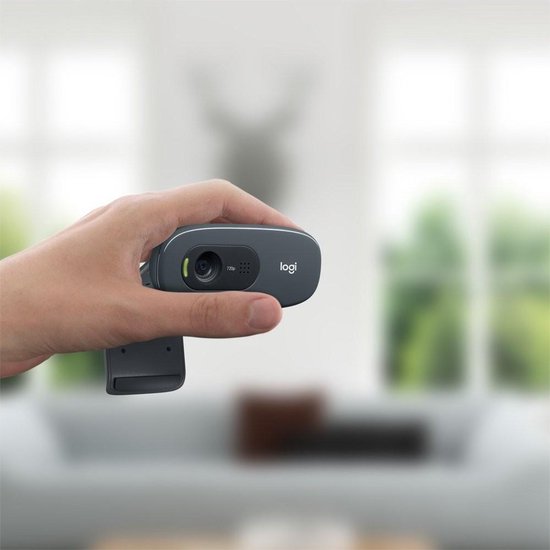 Logitech C270 - 720p HD Webcam - 3MP - Grijs