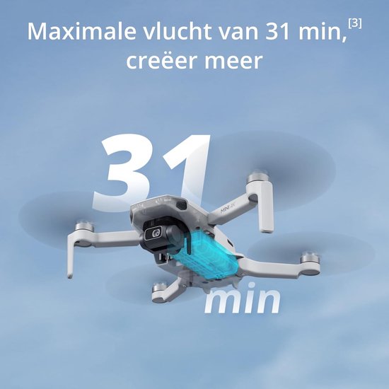 DJI Mini 4K drone - 10 km bereik - 31 min vliegtijd