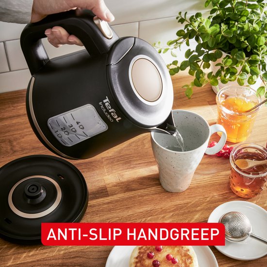 Tefal Includeo KI5338 - Waterkoker - 1L - Maataanduiding - Anti-kalkfilter - 2400W - Zwart