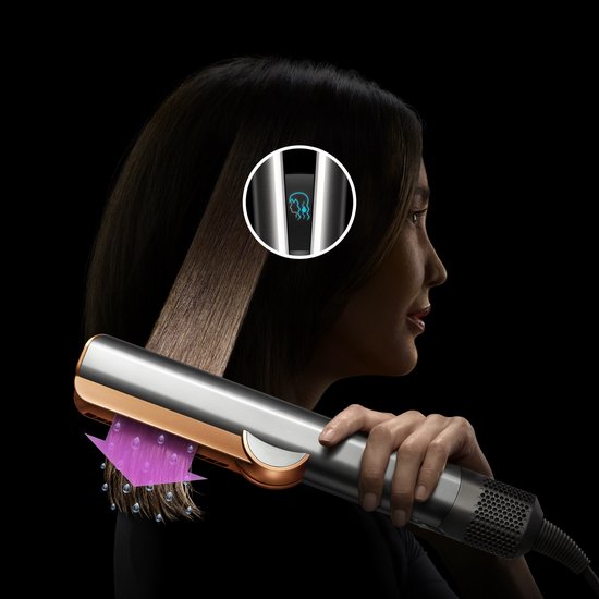 Dyson Airstrait wet-to-dry - Stijltang - Red Velvet/Goud