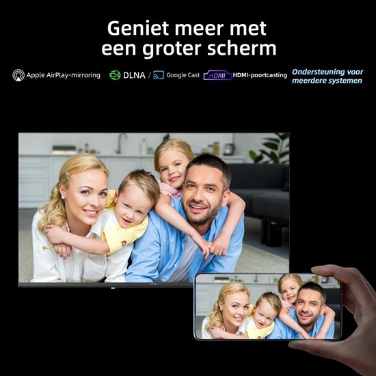 CHiQ LF32FT - Smart TV 32 Inch - Full HD - Metalen Randloos - Google TV - Dolby Audio - HDMI - Nieuw