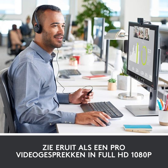 Logitech C920 - HD Pro Webcam - Full HD 1080p - Bedraad - Twee microfoons