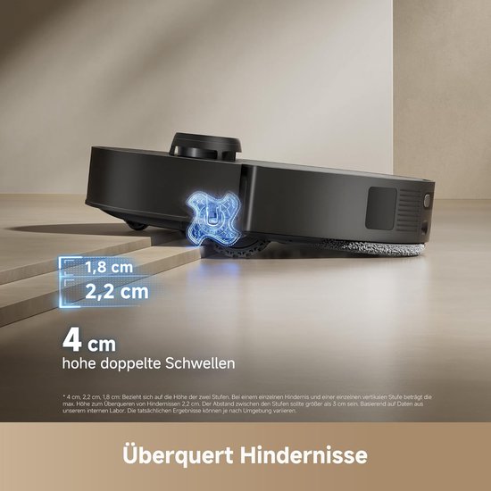Dreame Robotstofzuiger L50s Pro Ultra - Robotstofzuiger met dweilfunctie - Automatisch Leegstation - 30.000 Pa zuigkracht - Geschikt voor huisdierharen - DryBoard - Zwart