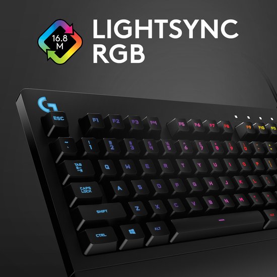 Logitech G213 Prodigy - Gaming Toetsenbord - US Qwerty (ISO) - Zwart
