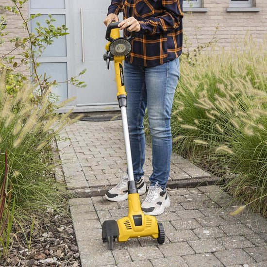 Powerplus Telescopische Elektrische Onkruidverwijderaar - met Nylon en Staal borstel, tuingereedschap voor onkruidbestrijding