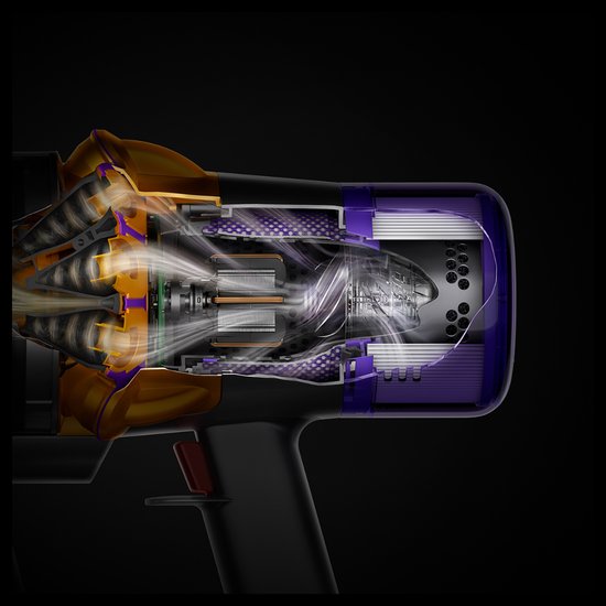 Dyson V15 Detect Absolute - Steelstofzuiger - Nikkel/Geel - 230 Air Watts - Geavanceerde detectie