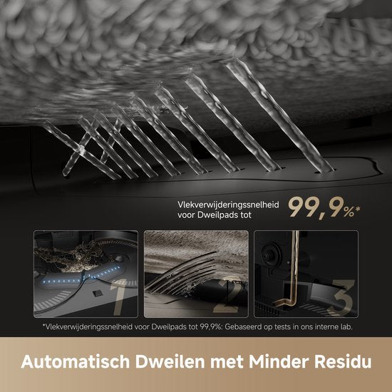 Dreame X50 Ultra Complete - Robotstofzuiger met dweilfunctie - Geschikt voor huisdierharen - Complete Accessoires kit - Eenvoudig schoonmaken van laag meubilair - Zwart