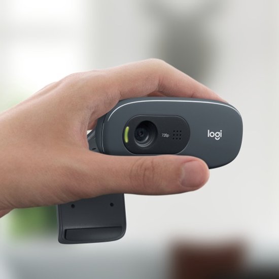 Logitech C270 - 720p HD Webcam - 3MP - Grijs